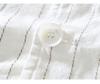 Summer Men's Suits&blazers Japanese Retro Style Stripes Cotton Linen Three Quarter Sleeve Blazer Jacket Slim Fit Casual Jacket