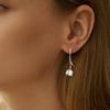 Tulip Flower Design Pendant Hoop Earrings for Women Fashion Personalized Jewelry Light Luxury and French Niche Design Earrings