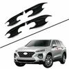 4X Carbon Fiber Door Handle Bowl Cover Trim For Hyundai Santa Fe 2019 2020 2021