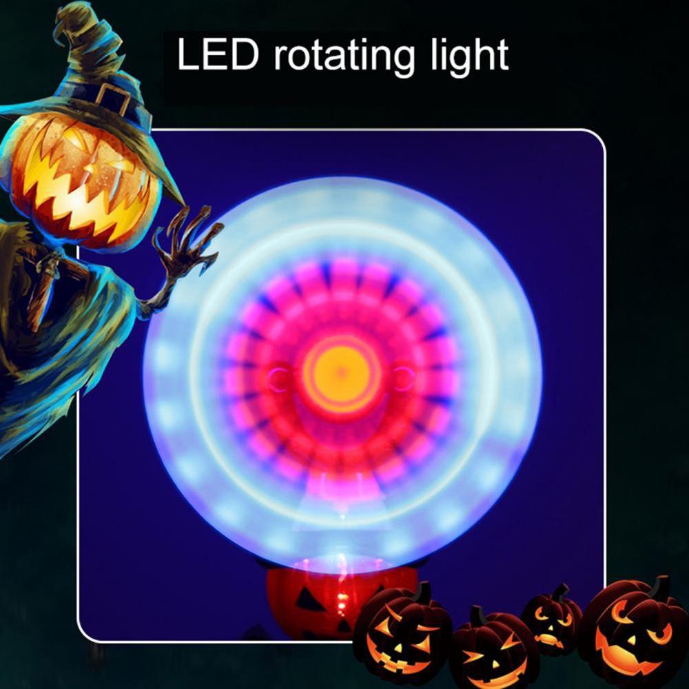 Accessories LED Spinning Windmill Halloween Glow Stick Rotating Light Toy Music Luminous Sticks