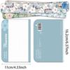 5PCS Creative Flower Magnetic Bookmarks DIY Student Supplies Paper Books Page Marking Interlayer Decorative Bookmarks