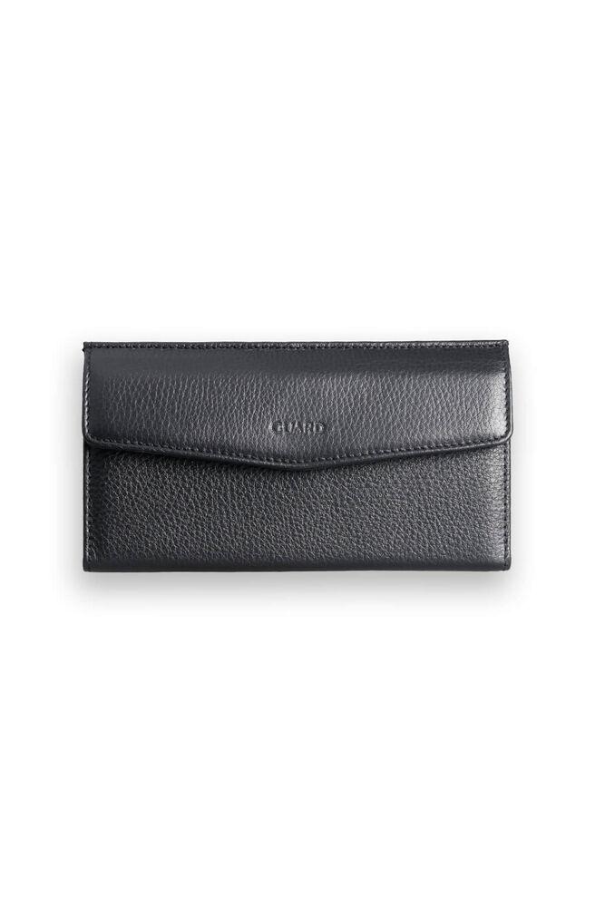 

Guard Black Leather Women s Wallet with Phone Slot