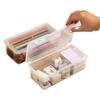 Large Capacity Transparent Storage Box Student Pencil Box Children'S Desktop Storage Box For Pencil Crayon Color Lead Storage