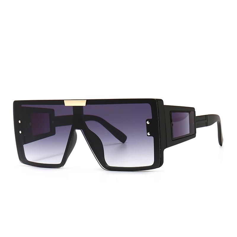 Fashion Oversized Square Sunglasses With Uv400 Protection For Outdoor Activities And Parties