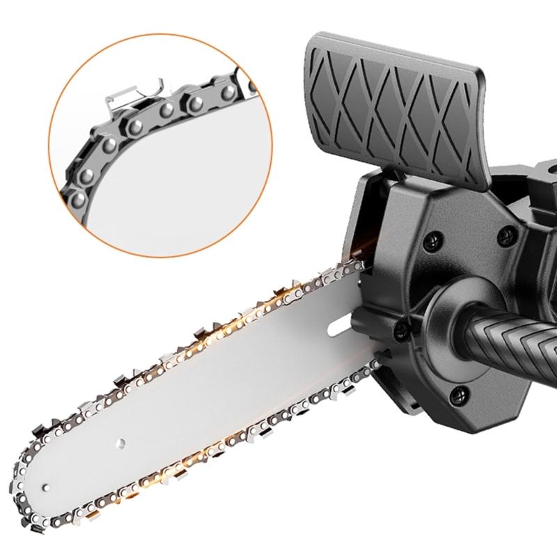 Portable Handheld Mini Electric Chainsaw Conversion Head Turn Your Regular Drill Into a Powerful Cutting Tool