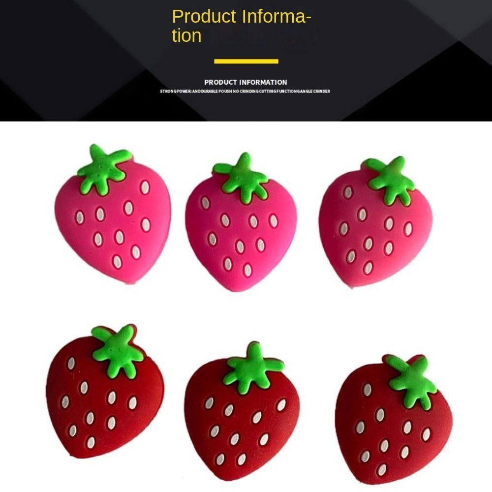 Strawberry Tennis Shockproof Absorber Buffer Tennis Racket Vibration Dampeners  Tennis Staff