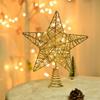 Christmas Tree Top Ornament Stars LED Luminous Stars Holiday Party Decoration