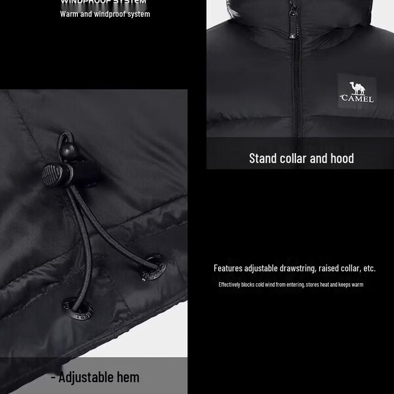 CAMEL Outdoor Unisex Duck Down Padded Jacket A33CR07164