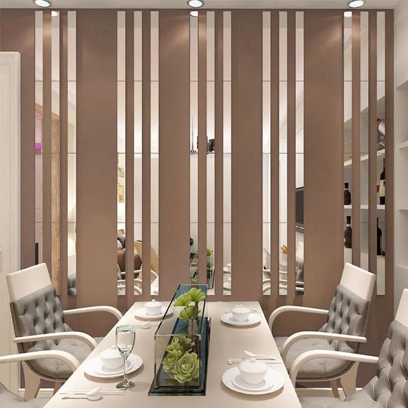 Decorative Mirror Trim Strips: DIY Wall Stickers for Living Room, Bedroom & TV Wall Cabinets