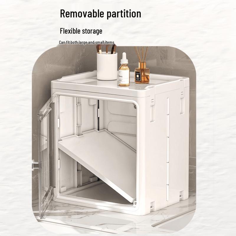 Large Capacity Floor-Standing Dustproof Gap Storage Cabinet for Bathroom