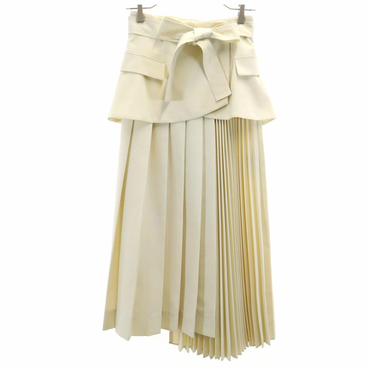 Vintage Lily Brown Long Length Corset Pleated Skirt 0 Beige Women s [Used]