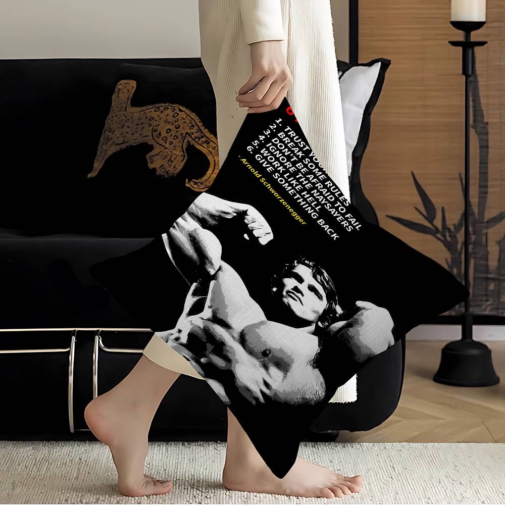 Bodybuilding King-Arnold pillow cover sofa cushion cover home room decoration children gift