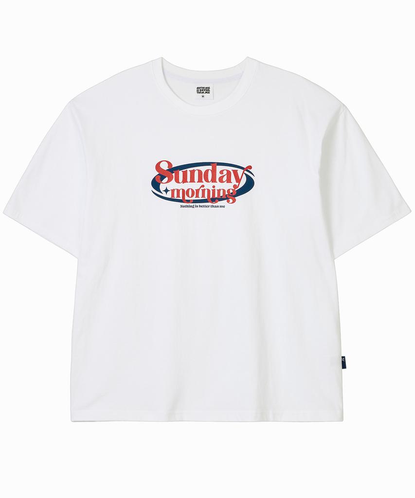Nasttingijeubeleoldaenmi Sunday Morning Tee_White