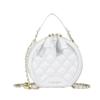 Spring New Trendy Versatile Shoulder Messenger Bag Fashionable Simple High Texture Portable Small Round Bag