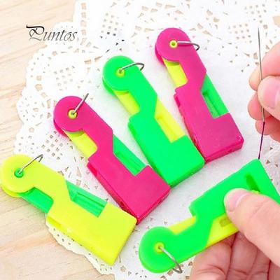 Elderly Use Automatic Easy Sewing Stitch Wire Needle Threader Thread Guide Tool