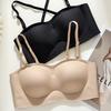 U-shaped Backless Bra for Women Gathered Together Strapless Bra Seamless Sexy Beautiful Back Anti Slip Chest Wrapped Bra