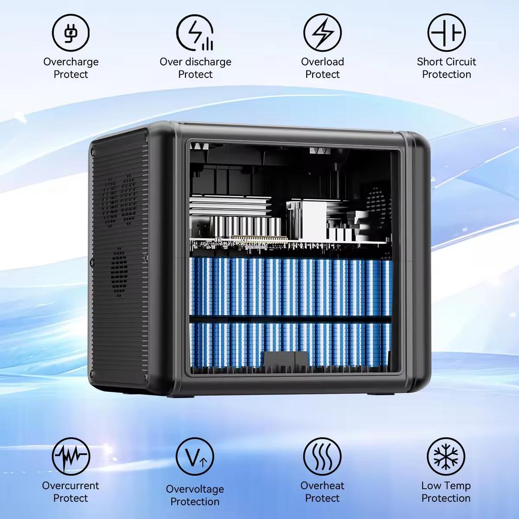 300w 600w 1000w 1200w 2000w UPS Generator Solar Lifepo4 Lithium Battery Portable Power Supply Station With Solar Panels