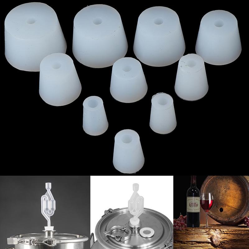 thumbnail image 2 of 10 Silicone Stopper 2pcs/lot Silicone Plug Without Hole Food Gade Ubbe Stoppe Brewing Airlock 2 of 10