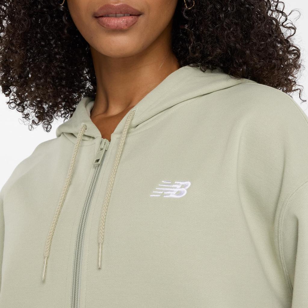 Sport Essentials French Terry Full Zip OVN S [New Balance] Dam (WJ41501) (Olivin)
