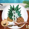 Tropical Fruit Pineapple Beach Towel Microfiber Floral Bath Shower Towels Round Beach Blanket Summer Swimming Shawl Yoga Mat