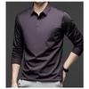 Men S Long Sleeve Thin Polo Shirt Casual Anti Wrinkle Spring Autumn