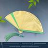 Cut Out 5-Inch Chinese Style Chinese Ancient Style Red and Black Folding Fan