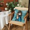 Cartoon SSantoro Gorjuss Cushion Cover Silky Short Plush Invisible Zipper Dustproof Sofa Pillow Case for Home Decor