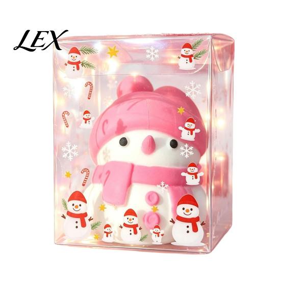 Holiday Party Favors Christmas Snowman Stress Relief Toy, Soft Xmas Tree Squeeze Toy Cat Paw Sensory Fidget