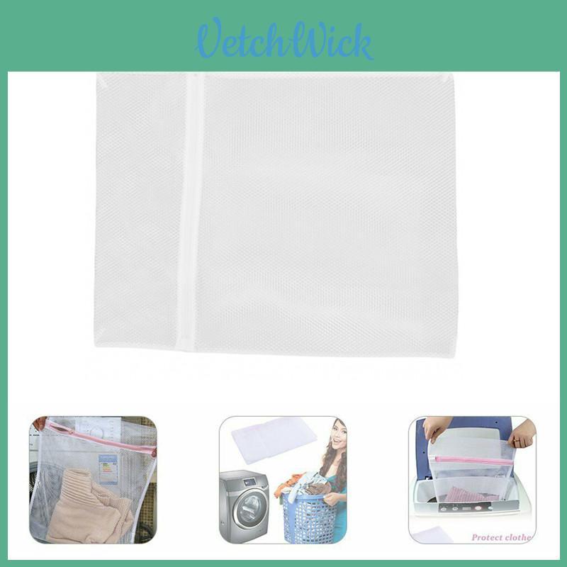 Extra Large Mesh Laundry Net Zipper Bag For Washing Delicates 50x60cm Size