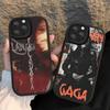 Lady Gaga Ablums Phone Case For IPhone 16 15 14 13 12 11 Pro Max Plus Soft Leather Cover