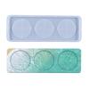 Poppy DIY Three-Grid Wine Bottle & Glass Silicone Coaster Mold