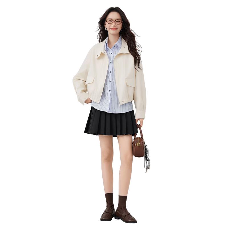 Xiangying Women s Casual Cotton Windbreaker Jacket M