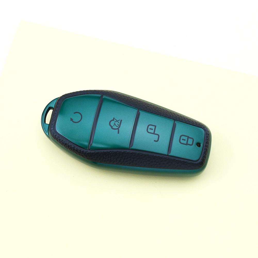 TPU Leather Auto Shell Fob For BYD Qin Song PRO Han EV Max Tang DM 2018 Qin PLUS Atto 3 Han EV Dolphin Car Remote Key Case Cover