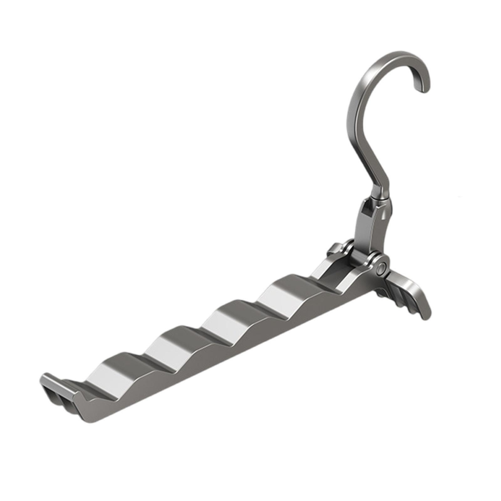 

Компактные конструкции Складная сушилка для одежды с 5 вешалками Изготовлена из прочных АБС-материалов Портативная для путешествий 3