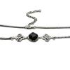Gothic Obsidian Necklace With Geometric Pendant For Women Summer 2025 Fashion Accessory