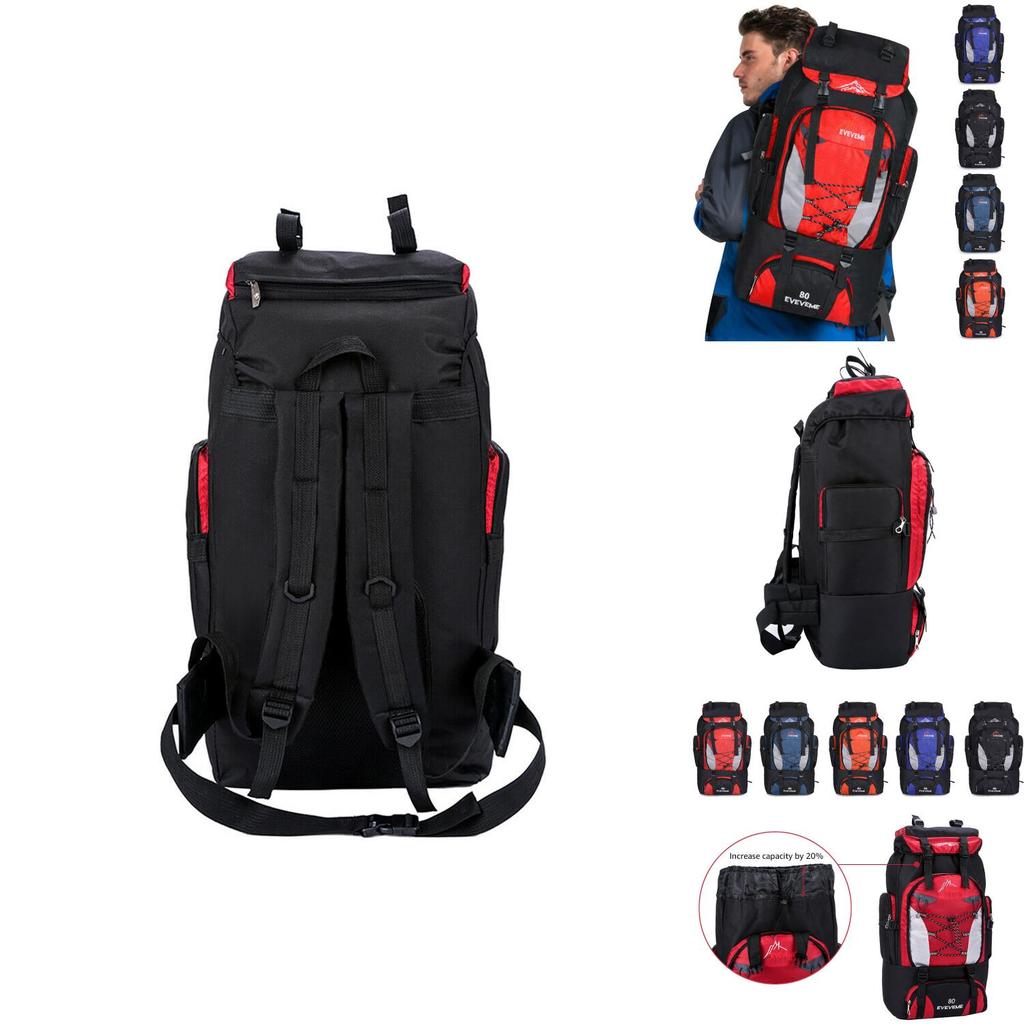 Outdoor 80l Travel Hiking Camping Backpack Waterproof Rucksack Trekking Bag Pack