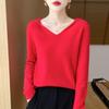 Women's 100% Wool Hooded Sweater: Autumn/Winter Knit, Loose, Soft, Trendy.