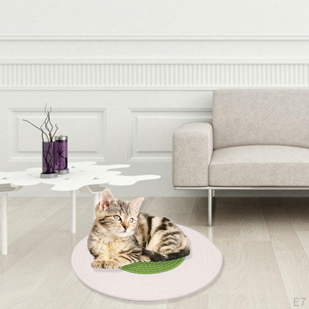 Pad Rope 15.8inch Sleeping Carpet Scratching Mat for Small and Medium Cat Dog Protecting