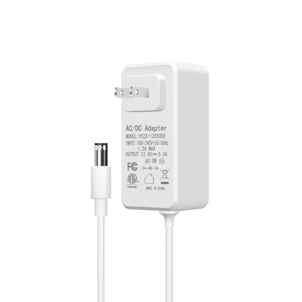 ETL-zertifiziertes 60W Monitor-Netzteil: 12V 5A / 24V 2.5A