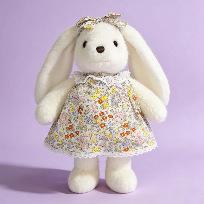 Three-Color Rabbit Plush Doll: Cute, Detachable, Soothing Toy for Kids & Girlfriends, Perfect Birthday Gift