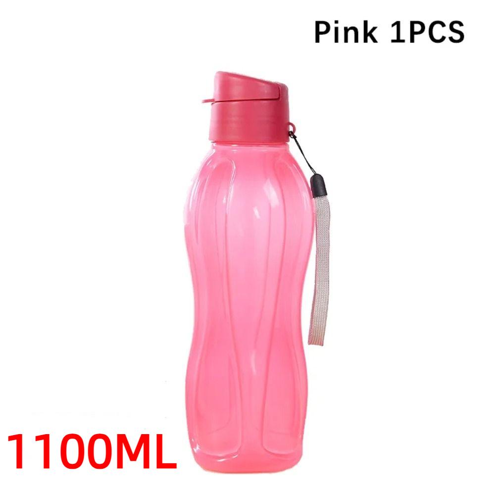 

Пластиковая бутылка для воды с защитой от протечек 800/1100 мл, бутылка для питья с откидной крышкой, для занятий спортом на открытом воздухе Red 1100ML