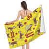 Curious George Bath Fast Water Quick Bath Large Instant Water Antibacterial and Odor Big Face For Home Commercial 80x130cm Towel, Microfiber,
