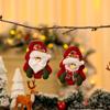 Christmas Tree-Shaped Fabric Doll Ornaments