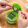Kitchen Innovations Garlic Press, Crusher, Cutter, Mincer, and Storage Container - Includes Silicone Garlic Peeler - Easy to Clean - Stainless Steel B