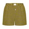Women's High Waisted Casual Elastic Loose Retro Checkered Shorts