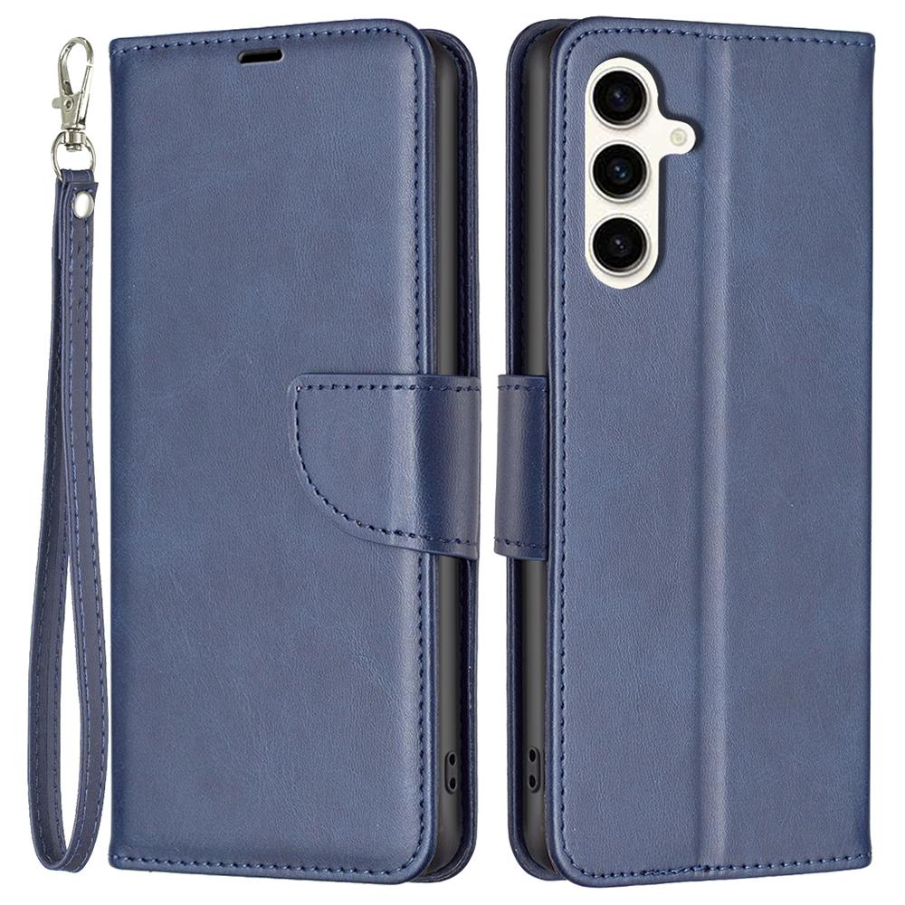 

For Samsung Galaxy S24 FE Case Shockproof Leather Stand Wallet Mobile Phone Cover Blue