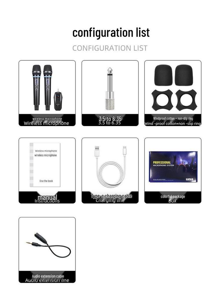 N27 Wireless Bluetooth Microphone for Home KTV with Reverb and Treble/Bass Control