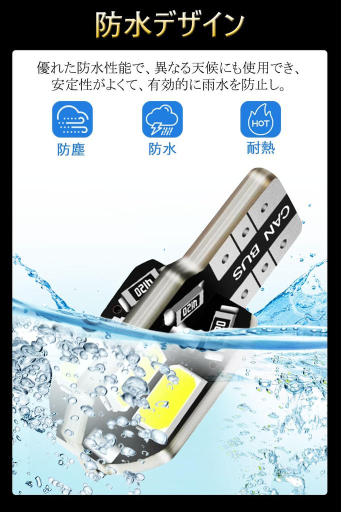 T10 LED Position Lamp, T10 LED, Explosive Light, Built-in Canceller, 5730 LED Chips, 8