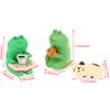 NEW 1Pc Frog Resin Miniature Dollhouse Accessories DIY Office Decor Anime Statues Car Ornament Cute Modern Art Model