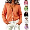 Womens Oversized Knit Cardigan Sweater V-Neck Long Sleeve Loose Fit Casual Outerwear 2026